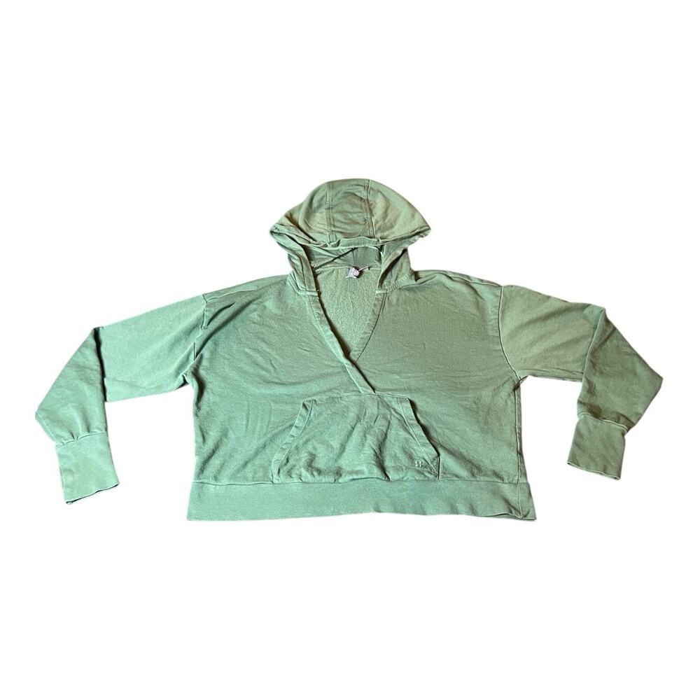Sweaty Betty Hoodie Pullover Sweatshirt‎ Jacket Cropped Sz Medium 8-10 Green